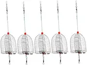 MOTHNUR 5Pcs Fishing Trap Basket Portable Bait Cage for EEL Crab Lobster Shrimp and Crayfish Durable Design for Outdoor Fishing Enthusiasts