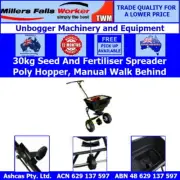 Millers Falls TWM 30kg Capacity Walk Behind Rotary Seed and Fertiliser Spreader