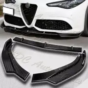 For 2017-2021 Alfa Romeo Giulia Carbon Fiber Front Bumper Splitter Spoiler Lip