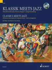 Classics Meets Jazz for Piano Sheet Music Book and CD NEW 049016809