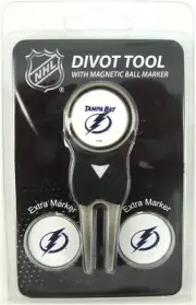 Tampa Bay Lightning NHL Golfers Divot Repair Tool with Golf Ball Markers