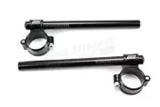 51mm BTR Hinged Clip Ons / Handlebars With Domino Grips To Fit Mash Bikes