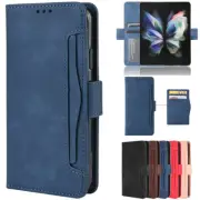 For Samsung Galaxy Z Fold 6 5 4 3 Case Magnetic Leather Removable Wallet Cover