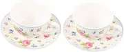 IMIKEYA 1Set Delicate Bone China Tea Set Handheld Mug with Creative Retro Design for Festival Parties and Craftsmanship for Home Use