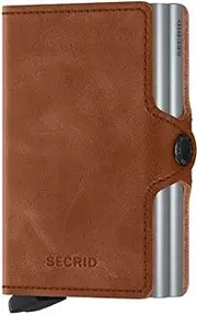 [Bric's] Secrid Twinwallet Vintage Cognac Silver Wallet SC8039