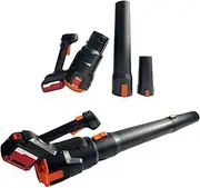 Cordless Handheld Leaf Blower, Brushless Electric Garden Blower Compatible with 21v Battery, 9m³/min Stretchable Air Blower with 3 Speeds and Detachable Tube for Leaf Dust Snow Blowing