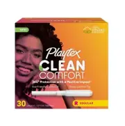 Playtex Clean Comfort Organic Cotton Tampon REGULAR Absorbency