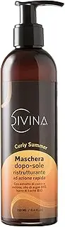 Curly Summer Restructuring After Sun Mask with Fast Effect for Wavy, Curly, Super Curly, Afro-Curly Hair