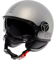 Momodesign FGTR Evo Hip, jet helmet , color: Matt Silver/Dark Grey , size: M