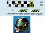 1/12 Decals for ROSSI 2008 8 TIMES HELMET TEST 2008 DECALS TB DECAL TBD3