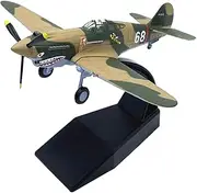Alloy 1/72 American P40 Fighter Aircraft Model Memorial Fighting Airplane Aviation Souvenir for Collection & Display