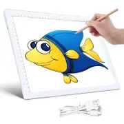 Tracing Light Box for Drawing, Rechargeable A4 LED Light Pad, 5-Level Brightn...