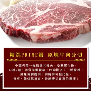 【享吃肉肉】巨無霸霜降沙朗牛排2片組(PRIME級/16盎司/450g±10%)