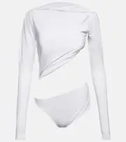 [Jacquemus] Jacquemus Le Body Carozzu mesh bodysuit UK 8 white