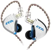 CCA C12 in-Ear Monitors, 5BA+1DD Hybrid HiFi Stereo Noise Isolating IEM Wired Earphones/Earbuds/Headphones with Detachable Tangle-Free Cable 2Pin for Musician Audiophile (Without MIC, Amber Gold)