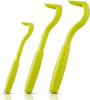 NatureAqua Tick Tongs, Tick Hooks, Tick Remover for Dogs, Cats, Horses & People, Set of 3, Various Hooks for All Tick Sizes, Gentle Tick Removal in Seconds, Green