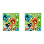 2x Djeco Bird Game Origami Kids/Children Art/Craft Folding Activity Kit 4y+