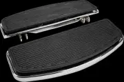 HD Chrome Ribbed Rectangle Floorboard Kit Harley Softail Slim 12-17