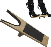 [QWLWBU] Boot Jack Wood Boot Remover for Cowboy Boots,Extra Wide Boot Puller for Waders and Work Boots,U Opening For All Kinds of Boots and Shoes, Easy to Take Off Shoes, Natural+black, 13.78 x 4.72 x