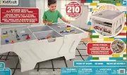 KidKraft Building Bricks Play N Store Mega Table with 210 Bricks_White