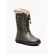 BOGS Girls' Arcata Tonal Camo Winter Boots - Dark Green - 11.0