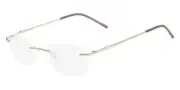 Pure Airlock Forever 200 Eyeglasses Unisex Gold Rectangle 50 18 135