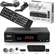 hd-line LEYF2111C Cable Receiver for Digital Cable TV - DVB-C (HDTV, DVB-C / C2, DVB-T/T2, HDMI, SCART, USB 2.0) + HDMI Cable (Receiver),