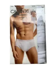 Calvin Klein Boxer Briefs 3 Pack Classic Fit Cotton Size 4XL Big Brief White