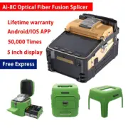 50000 Ai-8 Automatic Optical Fiber Fusion Splicer Night Operation 5" LCD Display