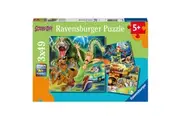 3x49pc Ravensburger Scooby Doo Jigsaw Puzzle Game Toy 21x21cm Kids Family 6y+