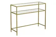 Vasagle Console Table with Shelves (Gold)