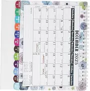 FOYTOKI 2025-2026 Desk Calendar: Tabletop Flip Planner Calendar for Daily Scheduling Tracking Goals Appointments Important Dates