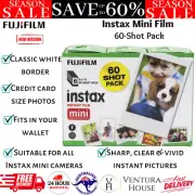 Fujifilm instax mini Film, White (60 pack) Instant Photo Picture Polaroid Print