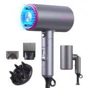 Portable Hair Dryer, 1875W Professional Ionic Hair Blow Dryer with Diffuser, ...
