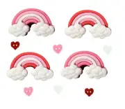Endless Love - Shelly's Buttons - Valentine's Day Rainbow - Craft Sewing Scrap