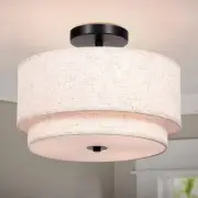 3 Light Semi Flush Mount Ceiling Light Modern Close to Ceiling Light Fixture ...