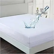 Waterproof Zipped Mattress Protector Cover, Fully Fitted Encasement, Full Zipper Sides with Flap, Breathable, Hypoallergenic, Anti Bed Bug & Dust Mite, Easy Care, Machine Washable (Single)
