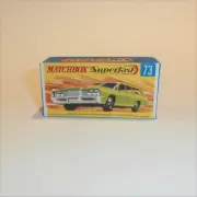 Matchbox Lesney Superfast 73 d Mercury 1968 Commuter Wagon Repro Box