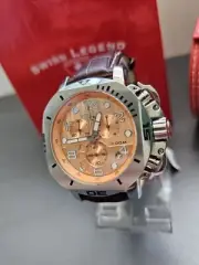 Swiss Legend Scubador Swiss-made Chronograph Champagne Dial Rare