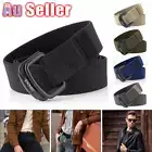 Outdoor Casual Canvas Web Belt Unisex Double D-Ring Buckle Belt for Pants Jeans✨