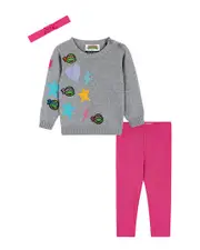 Andy & Evan Turtles Chenille Baby Sweater Set