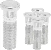 X AUTOHAUX 5 Pcs M12x1.5 Wheel Lug Stud for Acura CSX 2006-2011 Front Rear Wheel Stud Bolt Set No.90113S5H005 Alloy Steel Silver Tone