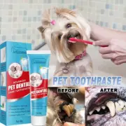 Pet Toothpaste Cat Dog Fresh Breath Toothpaste Dog Edible Cleaning Oral Plaque T