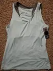 Eleven by Venus Williams Love Tank Tennis Athletic Built In Bra Cyan Teal M NWT