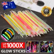 200-1000 Mixed Colour Glow Sticks Bracelets Party Glow In the Dark Glowsticks AU