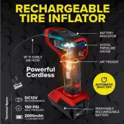 Bullseye Pro Max Rechargeable Cordless Tyre Inflator Air Pump Compressor Gauge