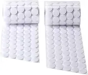1000 Pcs 3/4" 20mm Diameter Sticky Back Dots Hook and Loop Self Adhesive Dots Tapes Nylon Sticky Coins Tapes for Home, School, Office