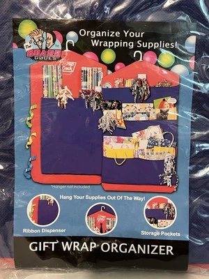 Hanging Gift Wrap Storage Closet Organizer for Presents from The Board Dudes NEW