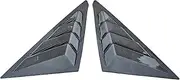 YJVVWQVF Shutter Louvers Compatible for Civic 11th Gen Sedan 2022-2024 Car Rear Side Window Racing Style Triangular Window Glass Blinds(Carbon Fiber Style)