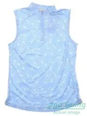 New Womens Puma Cloudspun Island Sleeveless Polo Small S Day Dream MSRP $60